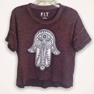 F.I.T Spiritual Hamsa Eye High/Low Sweatshirt S